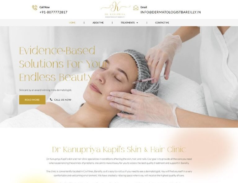 Dermatologist website project